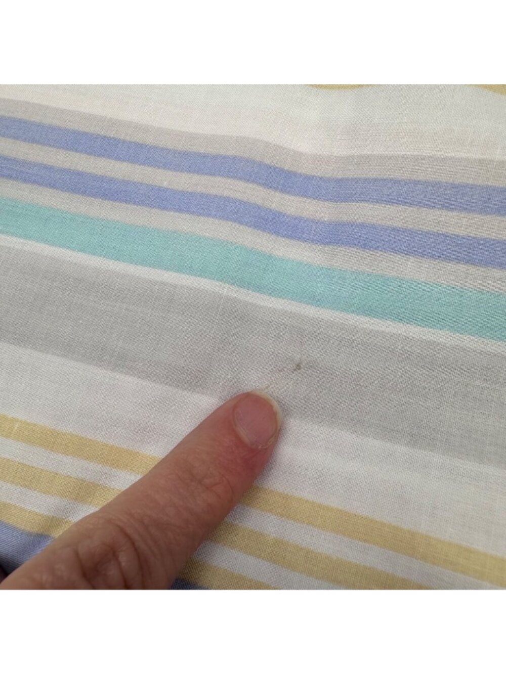 Vintage King Pillowcase Cannon USA Striped 1990s Pink Purple White Pastel Retro - Picture 5 of 7
